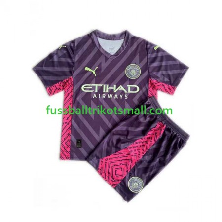 Fußballtrikots Manchester City Torwart Kinder 2023-2024 Kurzarm Auswärts-trikot kaufen
